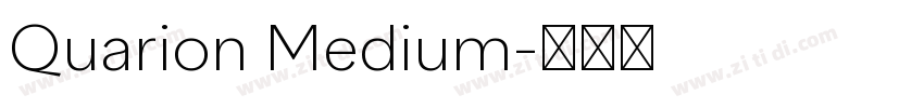 Quarion Medium字体转换